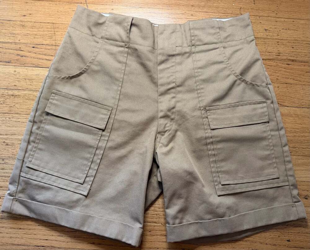 Vintage Robert Kirk Khaki Utility Cargo Shorts